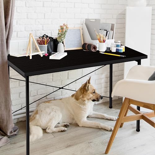YSSOA Work Study Writing Student Kids Bedroom Wood Modern Simple Table with Headphone Hooks