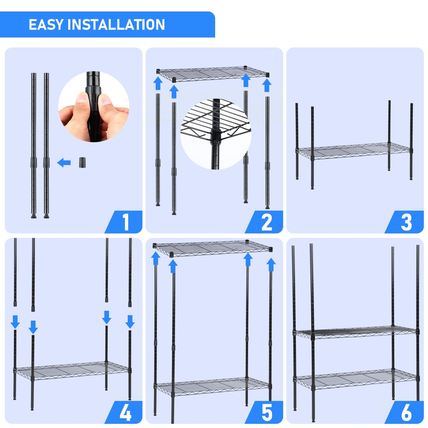 HealSmart Heavy Duty Storage Shelves