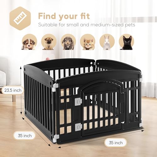Simple Deluxe Plastic/Metal Dog Playpen