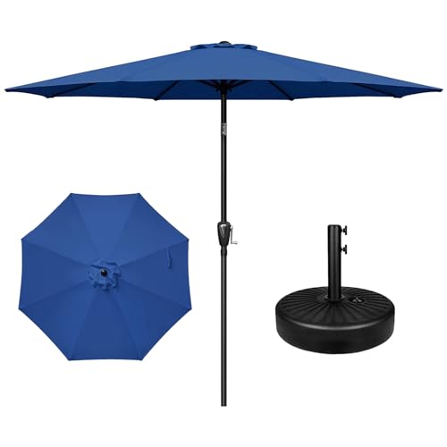 YSSOA Fillable Mobile Offset Patio Base Heavy Duty Market Cantilever Umbrella Stand Square