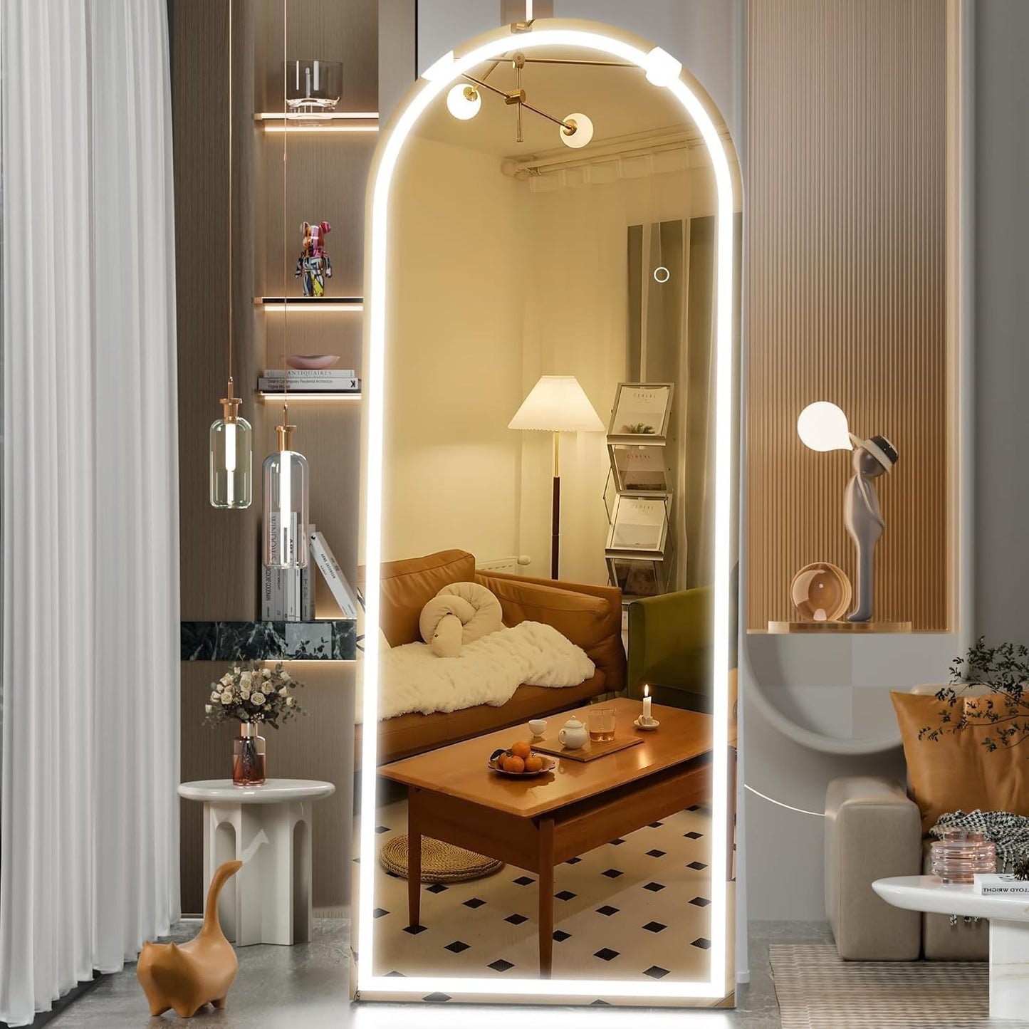 YSSOA Full Length Mirror with LED Lights