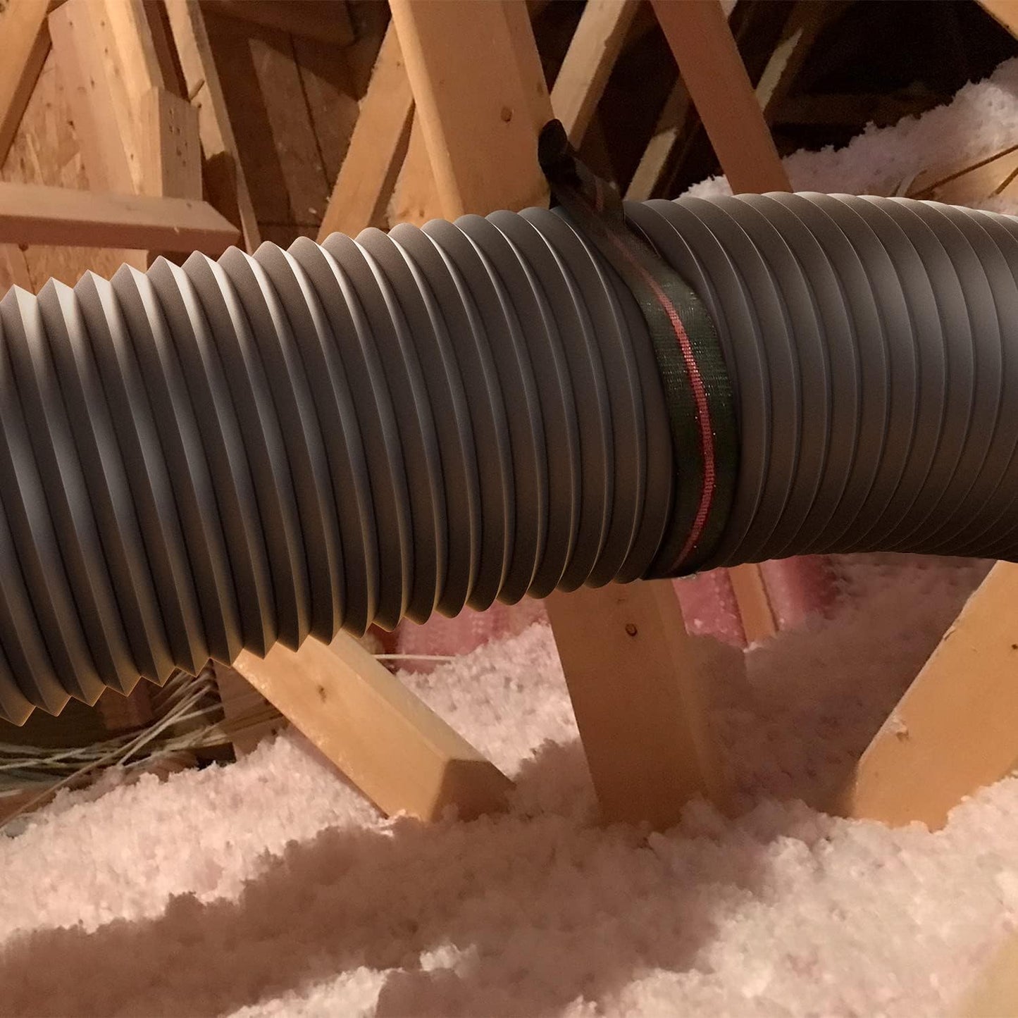 HealSmart Exhaust Inline Duct Fan Vent Booster Blower and Non-Insulated Flex Air Aluminum Foil Ducting for Indoor Grow Tent Hydroponics Ventilation