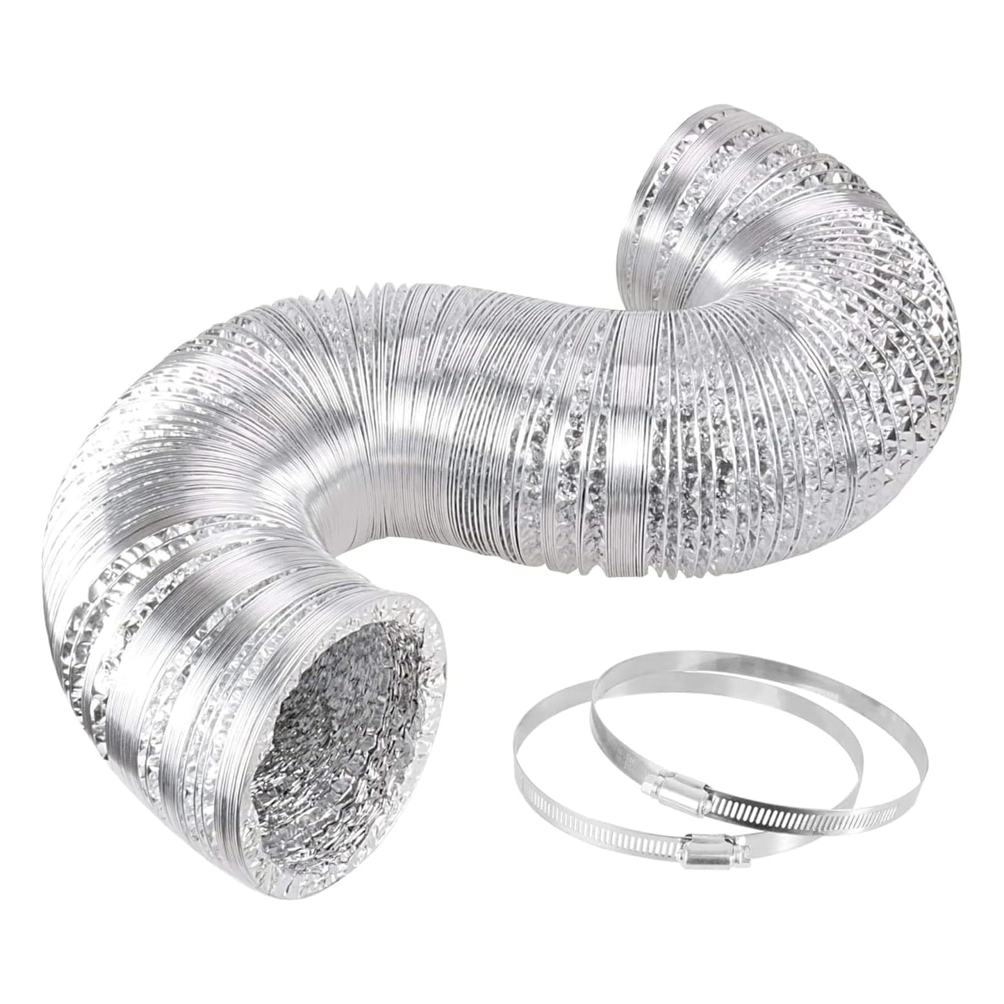 iPower Non-insulated Flex Air Aluminum Ducting