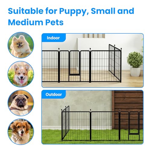 Simple Deluxe Plastic/Metal Dog Playpen