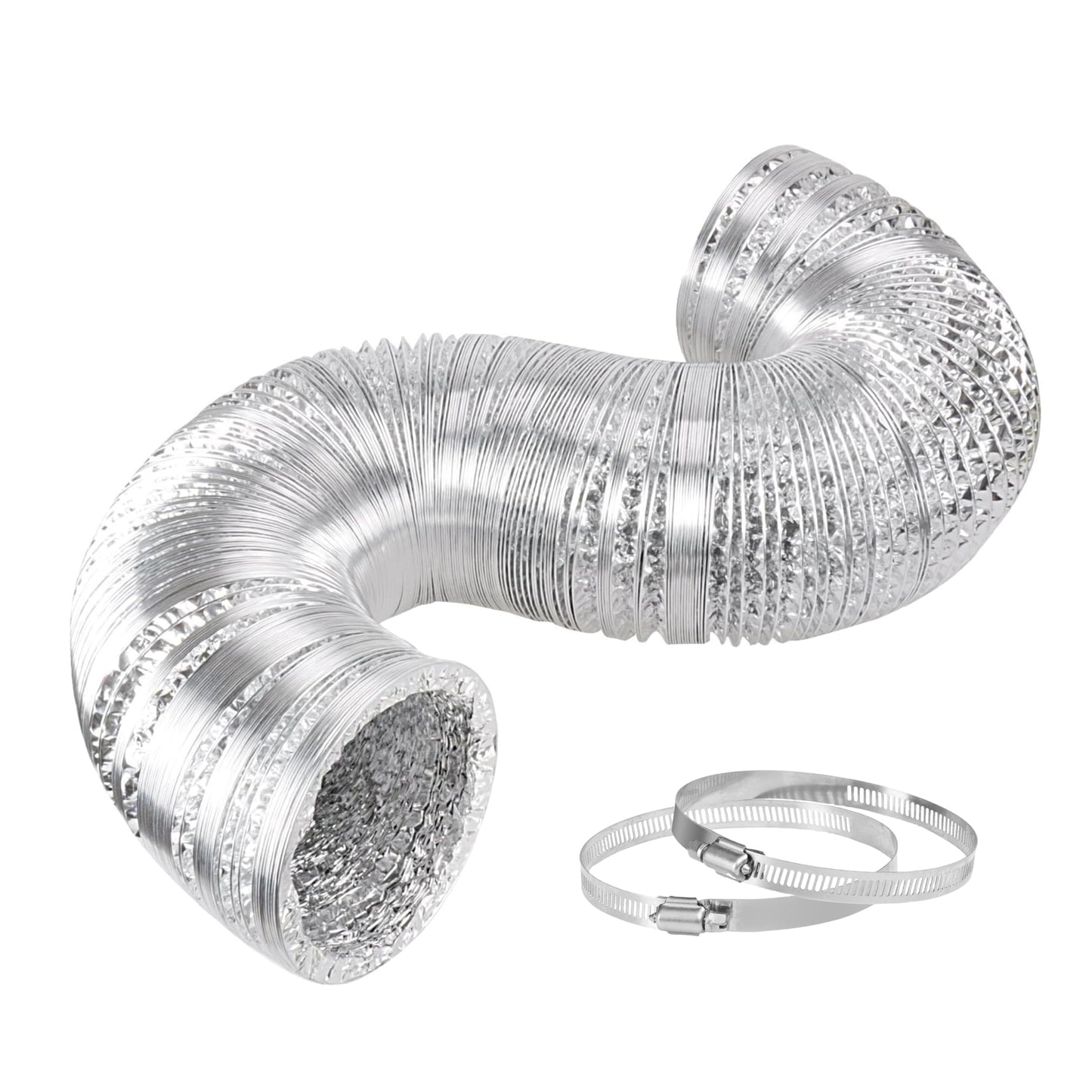 iPower Non-Insulated Flex Air Aluminum Ducting Dryer Vent Hose