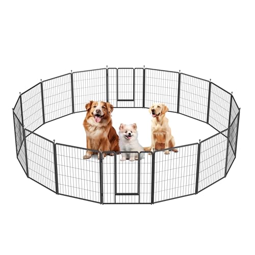 Simple Deluxe Plastic/Metal Dog Playpen