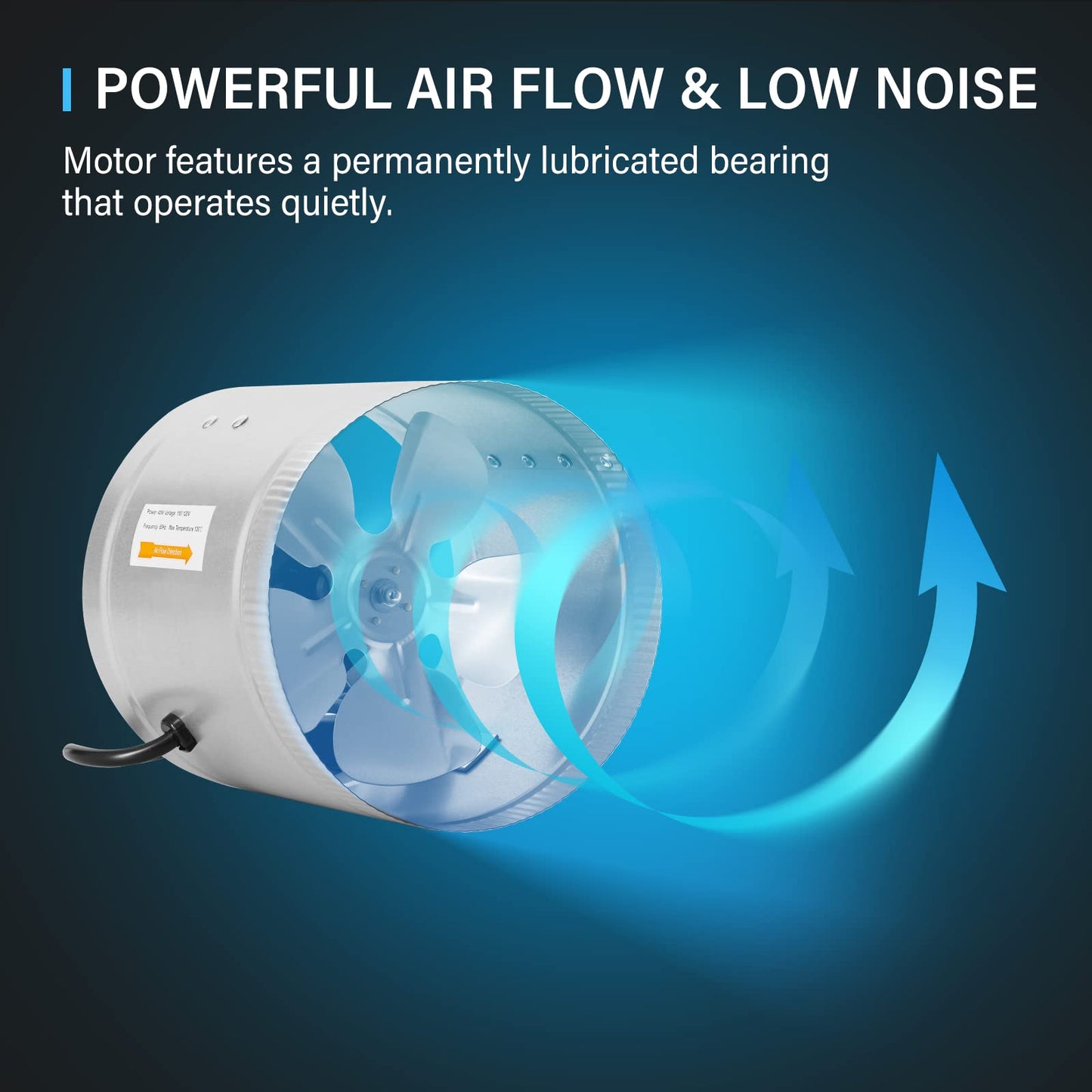 iPower Inline Booster Duct Fan