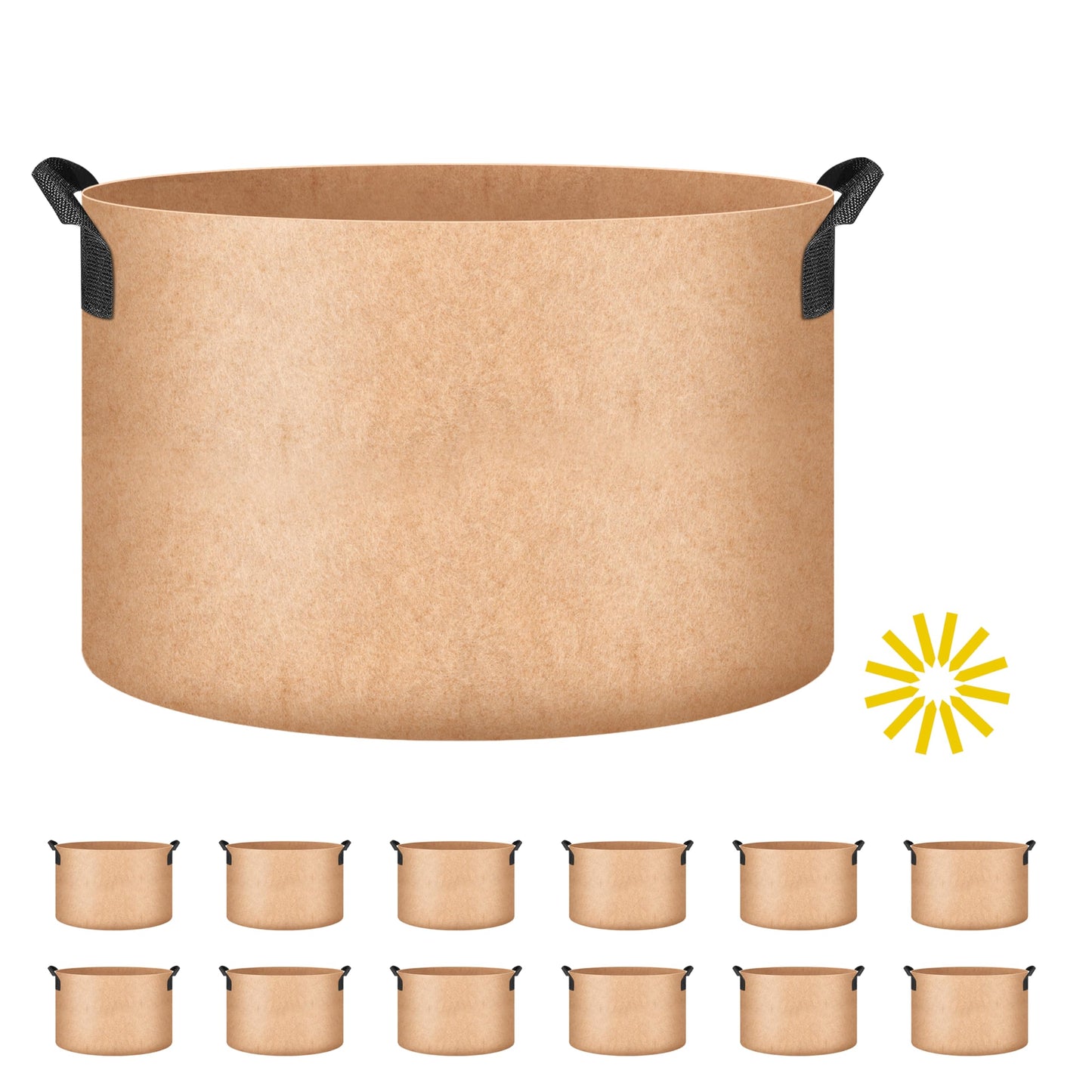 YSSOA 300G Reusable Breathable Gardening Pots