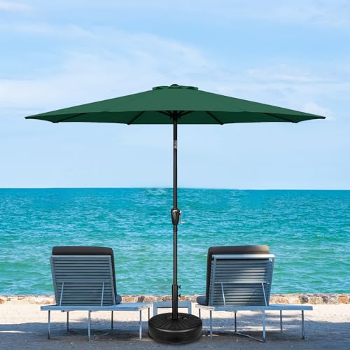 YSSOA Fillable Mobile Offset Patio Base Heavy Duty Market Cantilever Umbrella Stand Square