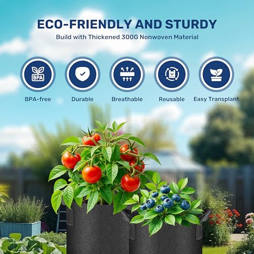 YSSOA 300G Reusable Breathable Gardening Pots