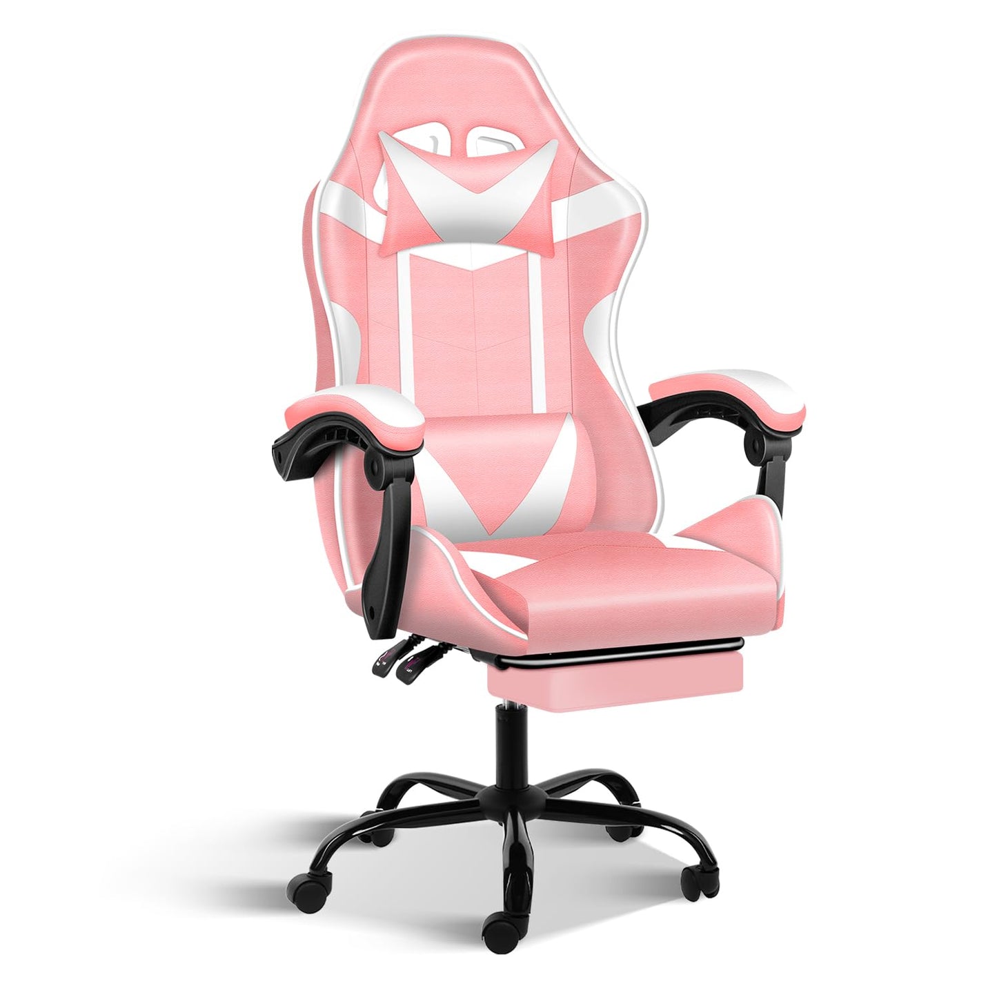 Gaming Chair, Backrest and Seat Height Adjustable Swivel Recliner Racing Office Computer Ergonomic Video Game Chair with Footrest and Lumbar Support