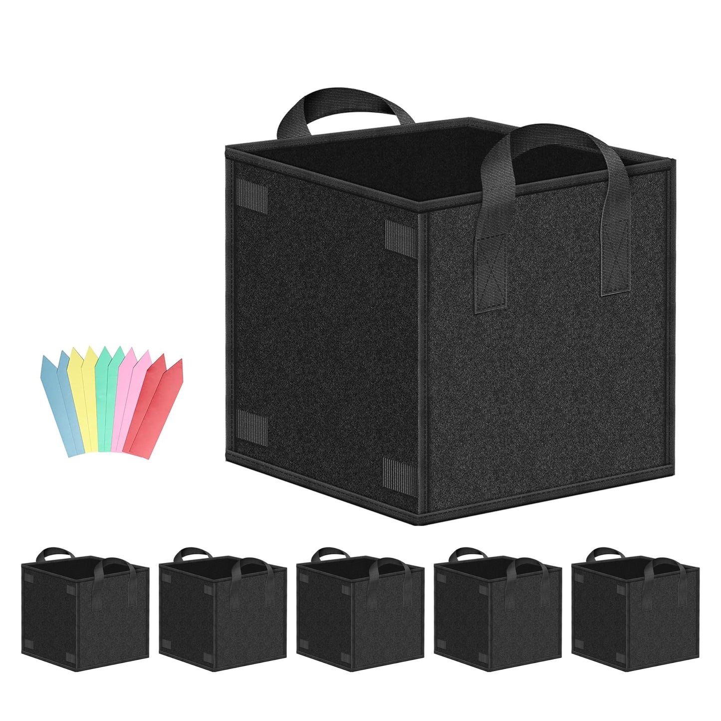 YSSOA Grow Bags Heavy Duty Thickened Nonwoven Aeration Fabric Pots with Handles, Cloth Pots for Plants, Vegetable, Flower, Tomato Potato