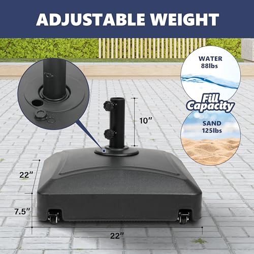 YSSOA Umbrella Base Heavy Duty Stand