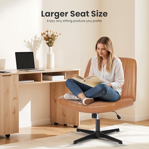 Simple Deluxe Vanity Chair with Back Criss Cross Chair with Back Home Office Desk Vanity Chairs