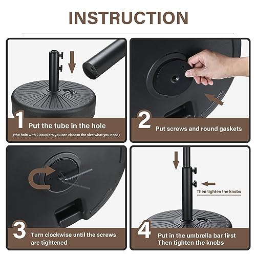 YSSOA Umbrella Base Heavy Duty Stand