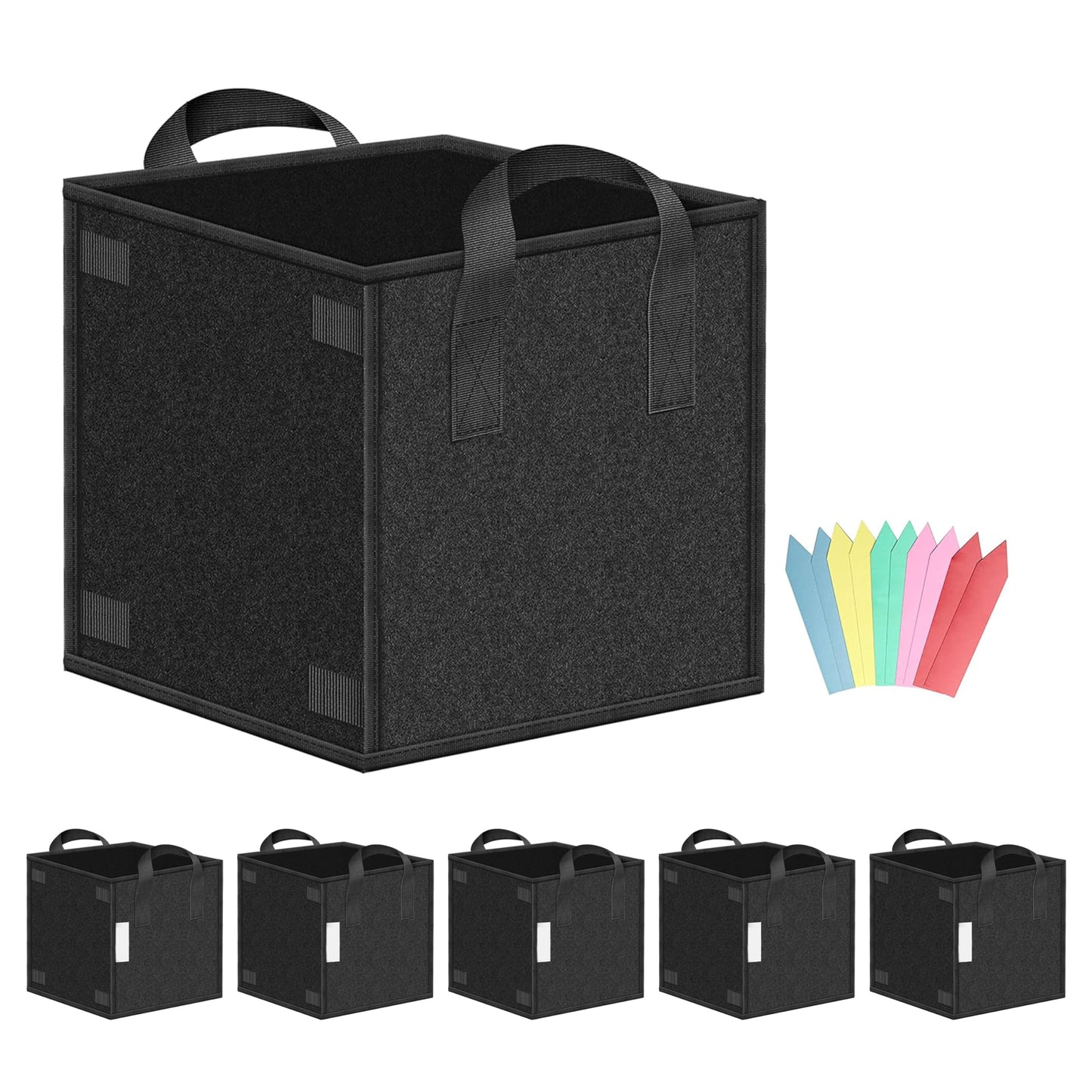 YSSOA Grow Bags Heavy Duty Thickened Nonwoven Aeration Fabric Pots with Handles, Cloth Pots for Plants, Vegetable, Flower, Tomato Potato