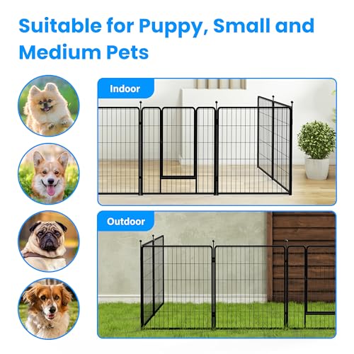 Simple Deluxe Plastic/Metal Dog Playpen