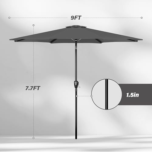YSSOA Fillable Mobile Offset Patio Base Heavy Duty Market Cantilever Umbrella Stand Square