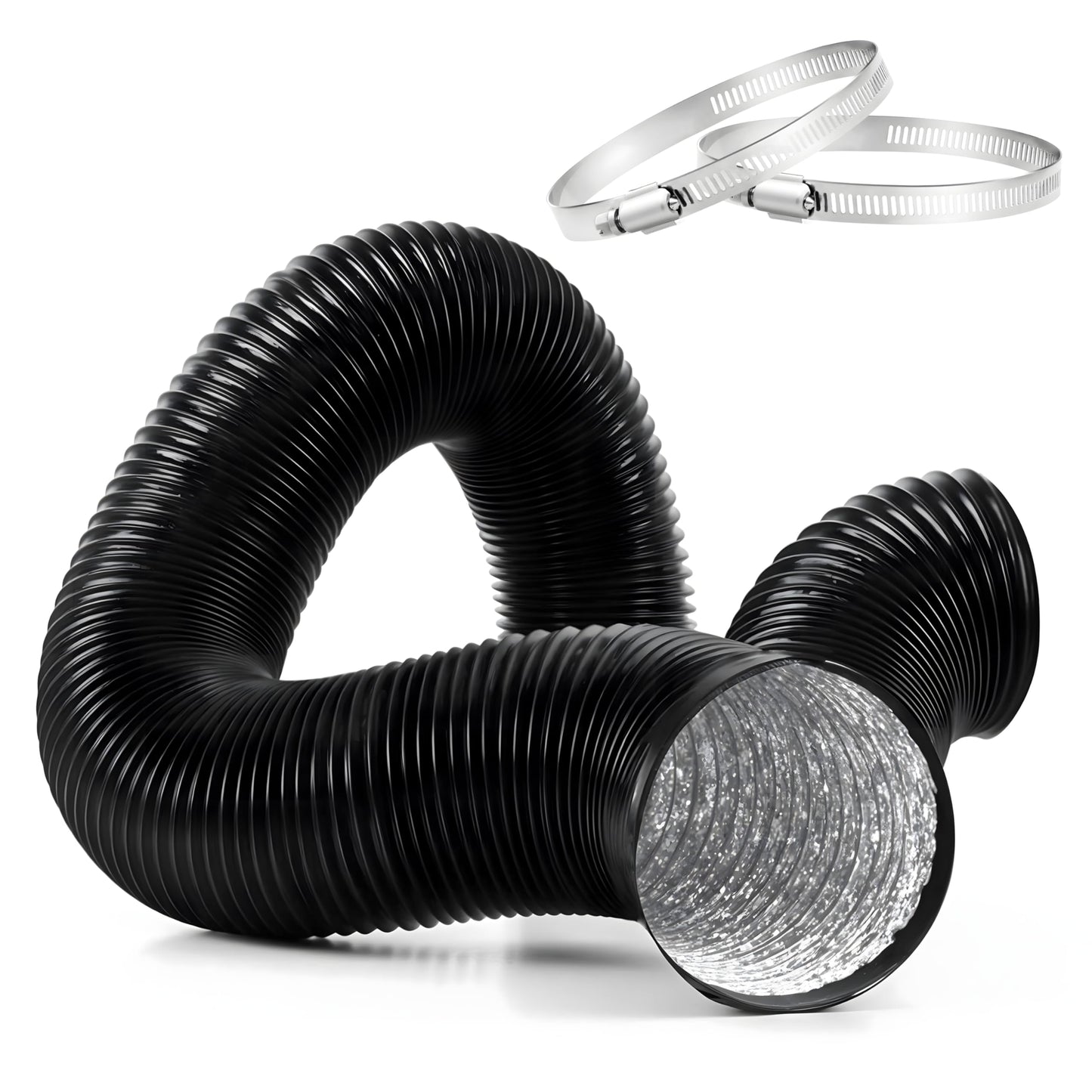 iPower Non-Insulated Flex Air Aluminum Ducting Dryer Vent Hose