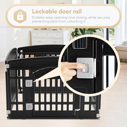 Simple Deluxe Plastic/Metal Dog Playpen