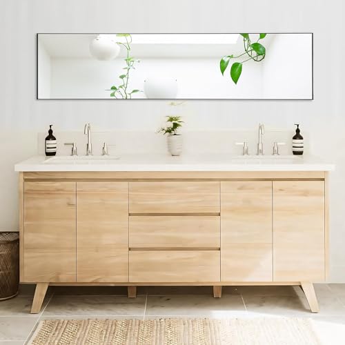 YSSOA Full Length Mirror, Floor Mirror with Stand,Wall-Mounted Dressing Mirror, Bedroom Mirror