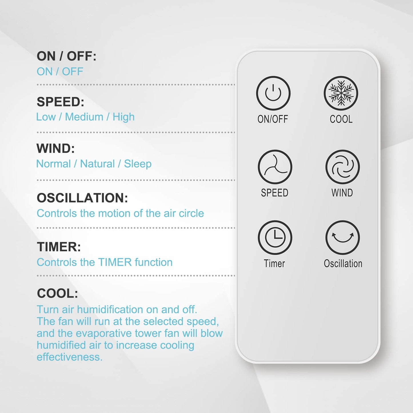 Simple Deluxe Oscillating Tower Fan
