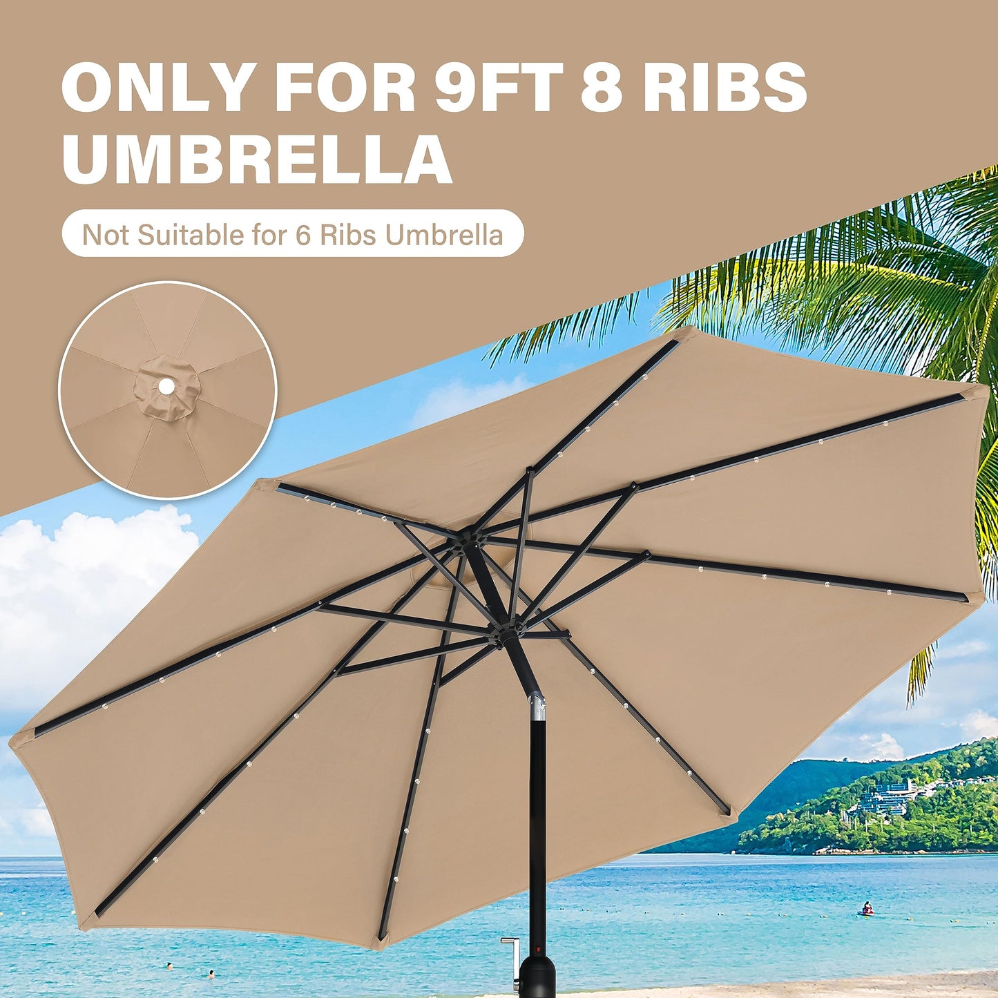 YSSOA Fillable Mobile Offset Patio Base Heavy Duty Market Cantilever Umbrella Stand Square