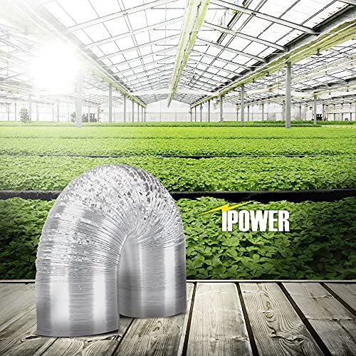 iPower Non-Insulated Flex Air Aluminum Ducting Dryer Vent Hose